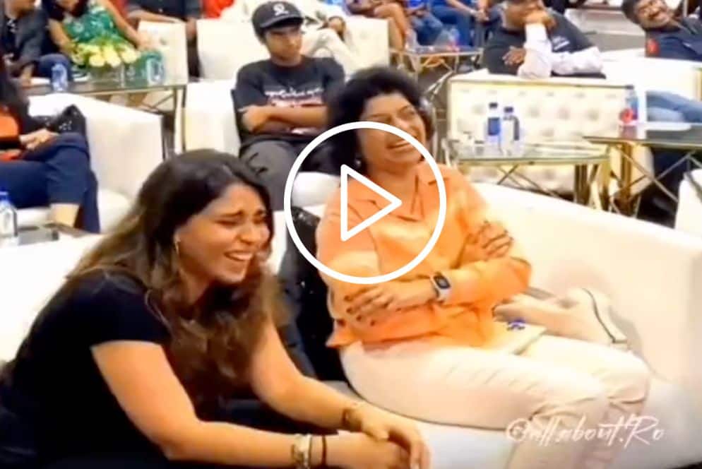 [Watch] Ritika Sajdeh 'Laughs Out Loud' After Amusing Response From Rohit Sharma
